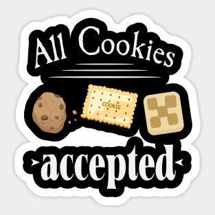 All cookies accepted Sticker